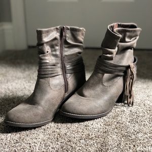 Gray Booties